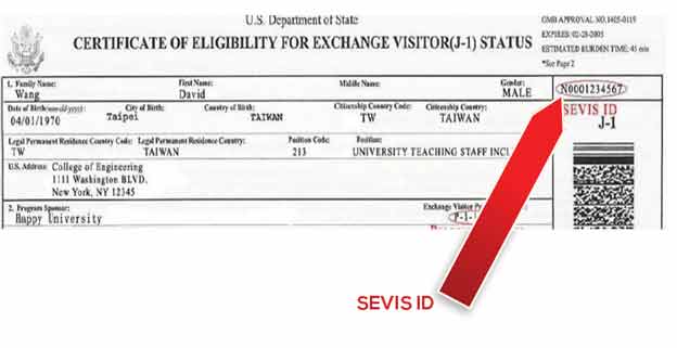Certificate of Eligibility for Exchange Visitor J-1 Status DS2019