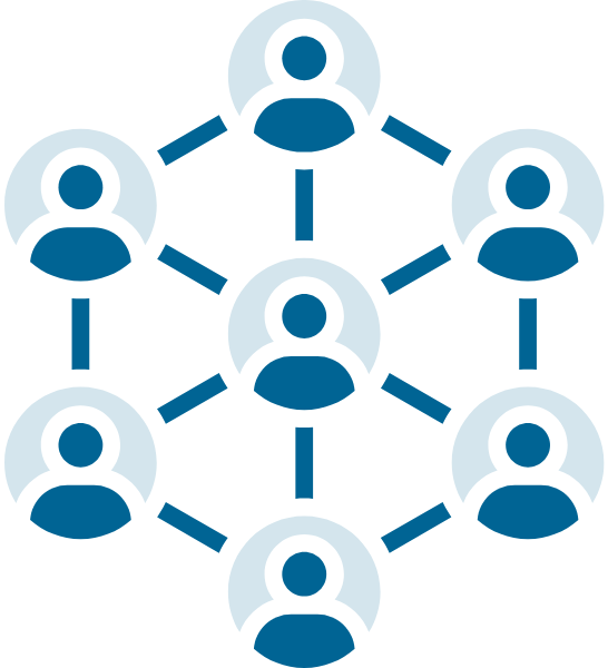 Ilustración de iconos de red de personas conectadas. Ilustración de iconos de red de personas conectadas.