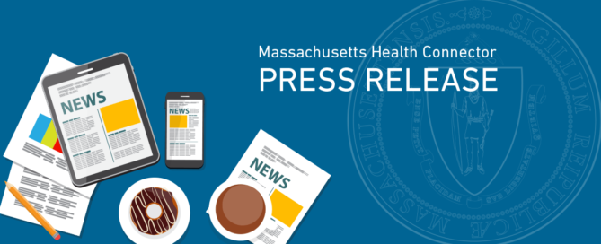 Health Connector Press Release cover image with Massachusetts state seal