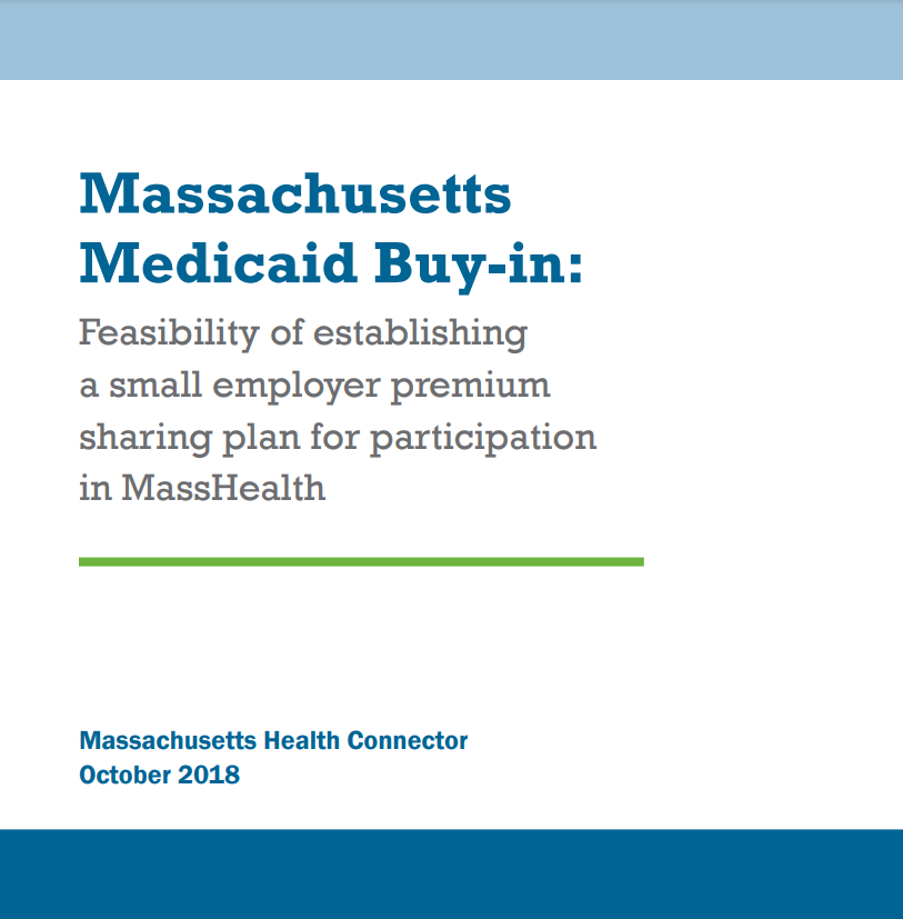 Report cover detail from the Medicaid Buy In Study