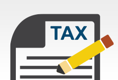 Icono de copias y correcciones de formularios de impuestos